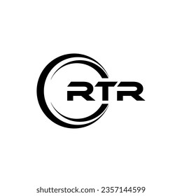 RTR Logo Design, Inspiration for a Unique Identity. Modern Elegance and Creative Design. Watermark Your Success with the Striking this Logo.