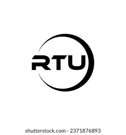 RTU Letter Logo Design, Inspiration for a Unique Identity. Modern Elegance and Creative Design. Watermark Your Success with the Striking this Logo.