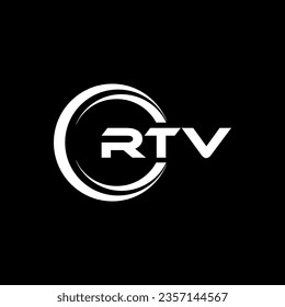 RTV Logo Design, Inspiration for a Unique Identity. Modern Elegance and Creative Design. Watermark Your Success with the Striking this Logo.