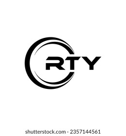 RTY Logo Design, Inspiration for a Unique Identity. Modern Elegance and Creative Design. Watermark Your Success with the Striking this Logo.