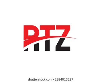 RTZ Letter Initial Logo Design Vector Illustration
