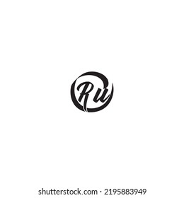 RU brush concept in high quality professional design that will print well across any print media