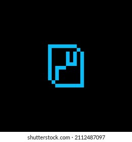 El concepto de diseño de logotipo de letras creativas de RU se vende en un diseño profesional de alta calidad que se imprimirá en cualquier medio impreso