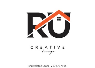 RU Creative Real Estate Architecture Monograma y Home Logo
