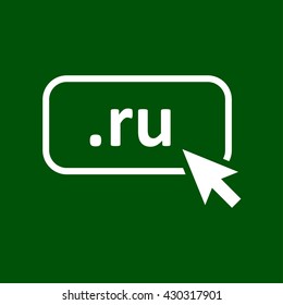 ru icon. ru vector illustration