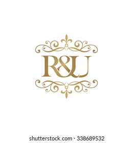 R&U Initial logo. Ampersand monogram logo
