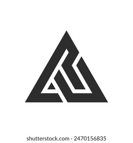 Logo de la letra RU, logo del alfabeto RU, logo de las iniciales