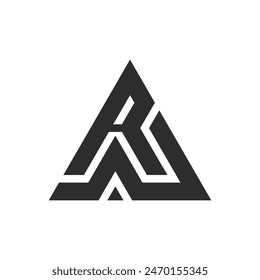 RUA letter logo, RUA Alphabet logo, initials logo