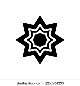 rub el hizb  icon with isolated vektor and transparent background
