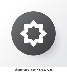 Rub El Hizb Icon Symbol. Premium Quality Isolated Octagonal Star Element In Trendy Style.