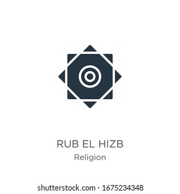 Rub el hizb icon vector. Trendy flat rub el hizb icon from religion collection isolated on white background. Vector illustration can be used for web and mobile graphic design, logo, eps10