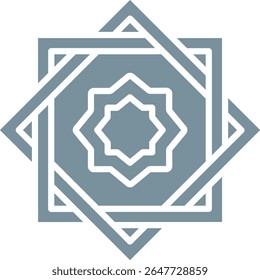Rub el Hizb vector icon. Can be used for printing, mobile and web applications.