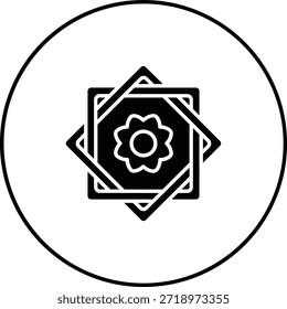 Ícone do vetor Rub el Hizb. Pode ser usado para impressão, aplicativos móveis e da Web.