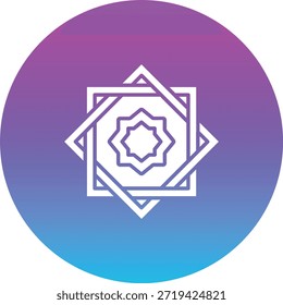 Ícone do vetor Rub el Hizb. Pode ser usado para impressão, aplicativos móveis e da Web.