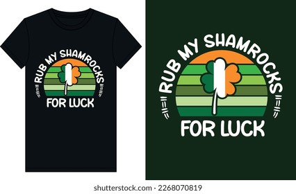 Rub my shamrocks for luck