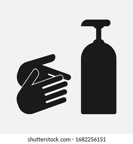 Rub the tips of your fingers 1 of 7 Steps To Wash Your Hands Properly,Corona virus 2019,the most transmission of virus or bacterai from hand touch concept. eps 10