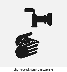 Rub the tips of your fingers 1 of 7 Steps To Wash Your Hands Properly,Corona virus 2019,the most transmission of virus or bacterai from hand touch concept. eps 10