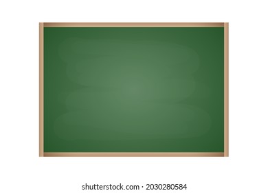 Tablero de pizarra con cubierta de hueco. Pizarra realista con marco de madera. Concepto de diseño de suministros educativos.