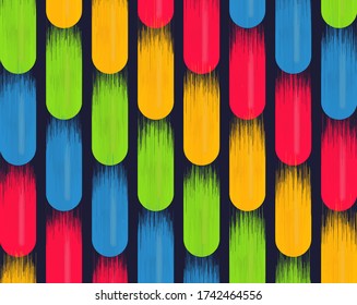 Rubbed smeared paint stain design