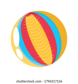 rubber ball on white background vector illustration design