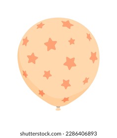 Rubber balloon illustration with simple pattern