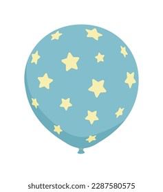 Rubber balloon illustration with simple pattern