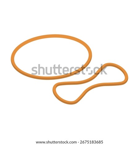 Rubber band. Elastic band. Vector.