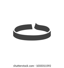 rubber band icon vector