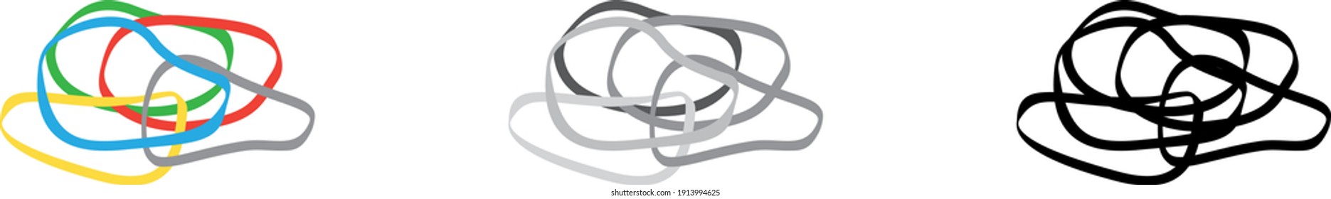 Rubber Band Icon , Vector