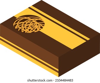 Ilustración vectorial aislada de banda de goma.