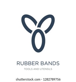 rubber bands icon vector on white background, rubber bands trendy filled icons from Tools and utensils collection, rubber bands vector illustration