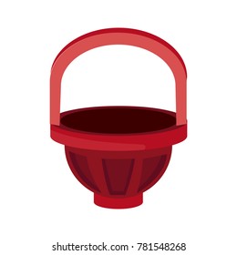 Rubber basket isolated