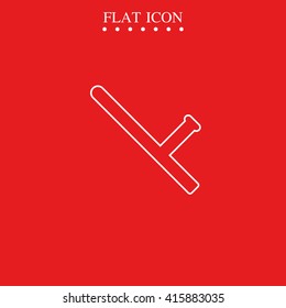Rubber baton icon.
