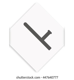 Rubber baton icon.