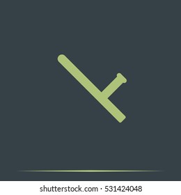 Rubber baton icon.