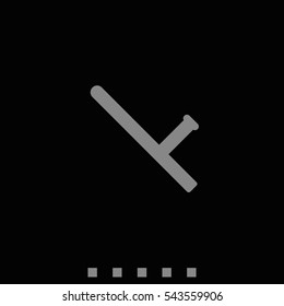 Rubber baton icon.