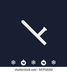 Rubber baton icon.