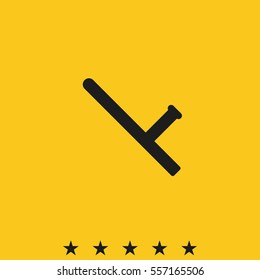 Rubber baton icon.