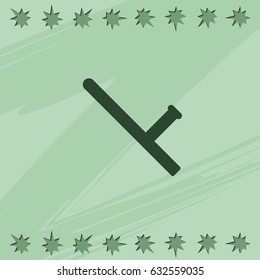 Rubber baton icon.