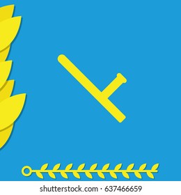 Rubber baton icon.