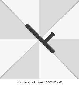 Rubber baton icon.