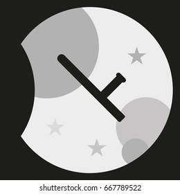 Rubber baton icon.