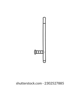 Rubber Batton Stick Line Simple Logo