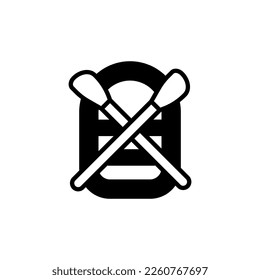 Rubber Boat icon in vector. Logotype