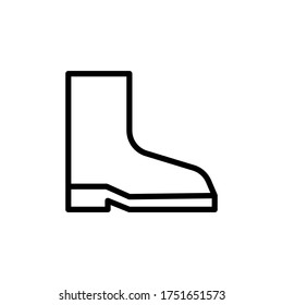 Rubber boot, shoes icon. Simple line, outline vector elements of agriculture icons for ui and ux, website or mobile application