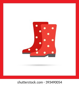 Rubber boots icon