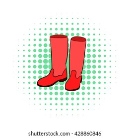 Rubber boots icon