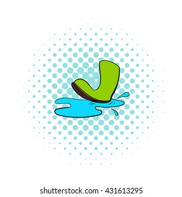 Rubber boots icon