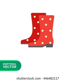 Rubber boots icon