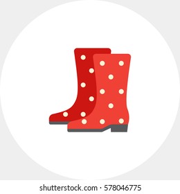Rubber boots icon